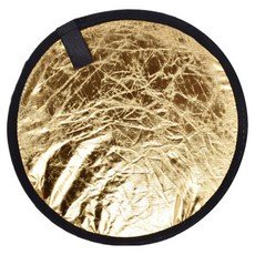 舒爾米 創新型攝影用反光板 60cm, 1個, 金色 + 銀色