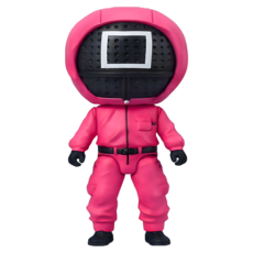 BANDAI 萬代 Figuarts mini 魷魚遊戲 ☐面具人公仔 代理, 1個