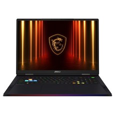 MSI 2025 레이더 18 HX AI 코어Ultra9 인텔 14세대 지포스 RTX 5080, 블랙, 2TB, 32GB, WIN11 Home, 레이더 18 HX AI A2XWIG-U9 UHD+ Mini LED Win11 벨류 (809)