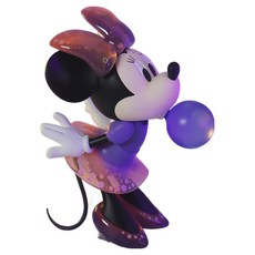 魔力風暴 潮服系列 吹泡泡米妮公仔 紫色, 1個