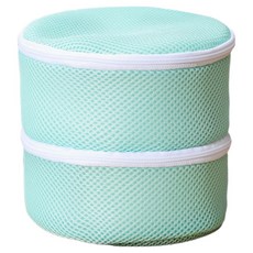 Royhome 雙層圓形內衣胸罩洗衣網 17cm, 1個, 薄荷綠