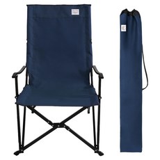 캠프빌리지 릴렉스 체어 XXL, 네이비, 1개
