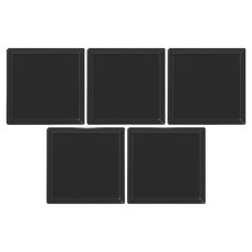 sixfarmers 堅固的方形花盆底盤, 5個, 黑色