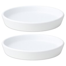 식스파머스 튼튼한 원형 화분 받침, 백색, 2개