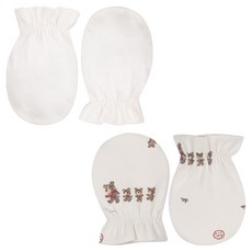 Organic Boom 新生兒用四季熊家族防抓手套 + 基本款防抓手套組