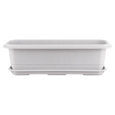 식스파머스 튼튼한 베란다 옥상 야채 키우기 메가박스 야채 텃밭 화분 655 + 받침 세트, 그레이, 1세트