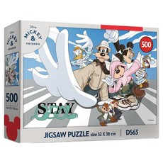 퍼즐라이프 디즈니 미키와 친구들 직소퍼즐 D563, 500피스, 혼합색상, 1개