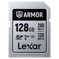 Lexar 雷克沙 ARMOR SILVER PRO SDXC UHS-II 不鏽鋼記憶卡, 1個, 128GB