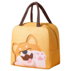 루시마켓 다용도 보온보냉 가방, 옐로우 강아지, 1개