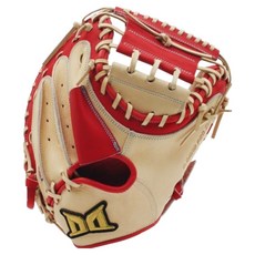 D.David 捕手手套 PS CM-TF M CM / RD 25 手套 右投用, 1個, 駝色 + 紅色