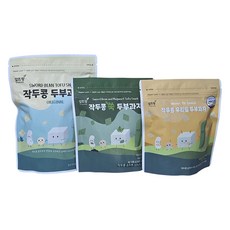 Altteurang 豆腐餅乾組合 選項A, 原味 + 韓國小麥 + 艾草, 1套