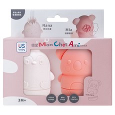 US baby 優生 MA Chère Amie 嬉伴洗澡玩具, 企鵝 + 無尾熊, 1套