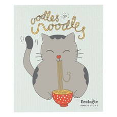 NOW 瑞典環保抹布 拉麵貓, 1個