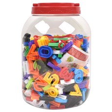 數字穿線積木 + 收納盒 + 繩子 4p 套組, 1套