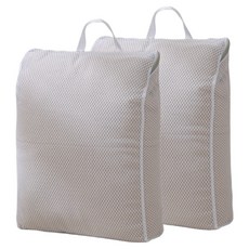 로이홈 사각 걸이형 메쉬 세탁망 대형 40 x 50 x 10 cm, 화이트, 2개