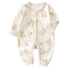 STARDOOR 新生兒動物朋友全開釦連身衣