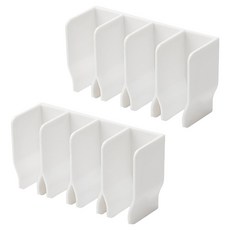 hillo 이지 무타공 치약 세안제 벽부착 튜브 수납홀더, 화이트, 2개