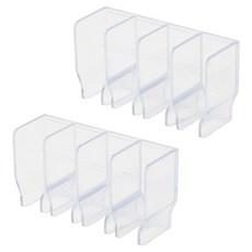 hillo 이지 무타공 치약 세안제 벽부착 튜브 수납홀더, 투명, 2개