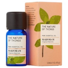 The Nature of things 自然之事 100%有機單方純精油 溫暖辛辣草香/身心放鬆/協助入眠, 1個, 馬鬱蘭, 12ml