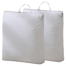 Royhome方形掛式網狀洗衣袋 特大型 50*60*10cm, 2個, 白色