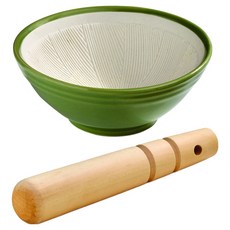 GHIDINI 陶碗木杵磨搗組, 1套