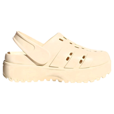 adidas 愛迪達 女款 ADILETTE CLOG PLATFORM 涼鞋 JP7159, 米白色, 27.5cm