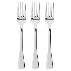 EXCELSA 不鏽鋼餐叉, 3個, 銀色