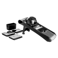 ibili 4合1手握式多功能刨切組, 黑色 + 銀色, 1套