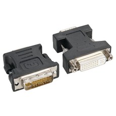 Coms DVI F 轉 VGA M + VGA F 轉 DVI M 轉換轉接頭套組, CP006, 1個