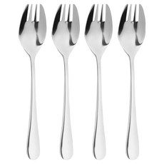 Masterclass 鏡亮叉匙, 4個, 銀色