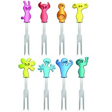 vacu vin Party 這是我的標記點心叉8件組, 1套, 混和顏色