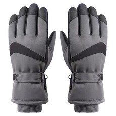 小麥購物 男款 冬季加厚絨防風防水戶外可觸控手套 L1471