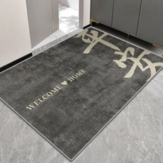 AFAMIC 艾法 開運落塵吸水玄關腳踏墊/水晶絨印花地墊