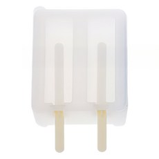 sillymann 100%鉑金矽膠冰棒分裝盒, 1個, 白色