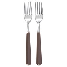 EXCELSA Trendy餐叉, 深褐色, 2支