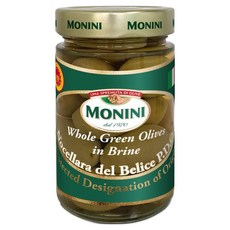 MONINI Oils 帶籽綠橄欖, 310g, 1個