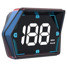 領先者 G20 GPS定位 LED白光大字 HUD多功能抬頭顯示器, 1個, 黑色