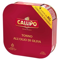 CALLIPO 橄欖油鮪魚, 4個, 80g