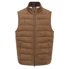 olzen 男士人造皮革鋪棉背心 ZOD4VP1341