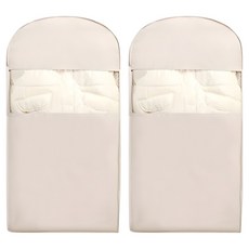 LOVINGLAB 衣架型羽絨服壓縮袋 衣物收納套 拉鍊式, 2個, 1入