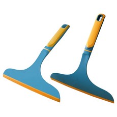 浴室廚房迷你地板玻璃除水刮水器, 2個, 藍色