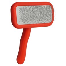 Chris Christensen 克莉絲汀森 Mark II波浪木柄美容氣墊針梳 小型犬用, 紅色, 1個