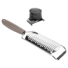 LuigiFerrero Norsk 壓器 + 止滑起司檸檬刨絲器 4mm, 摩卡, 1組