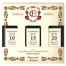 FAMIGLIA FIORINI 摩德納熟成巴薩米克醋 10-15-20 50ml x 3入組, 1套, 150ml