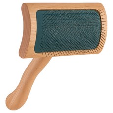 Chris Christensen 克莉絲汀森 Mark VI波浪木柄曲背氣墊針梳, 原木色, 1個