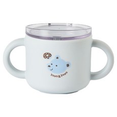 도노도노 유아용 맘마존 자기주도 물컵, 150ml, 1개, 테디코튼블루