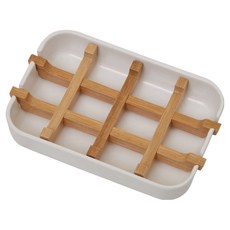 Premier Canyon竹纖維肥皂盒, 1個, 白色