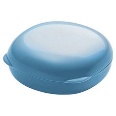 미니 라운드 진주 비누곽 케이스, 블루, 1개
