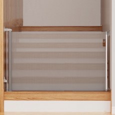 H&R 安室家 伸縮圍欄 安全門 寵物圍欄 樓梯門欄, 1個, 灰色