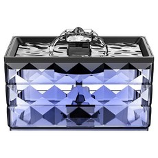 PeTeK 科技養寵 水晶寵物飲水機 JCA22 4L, 1個, 透明色